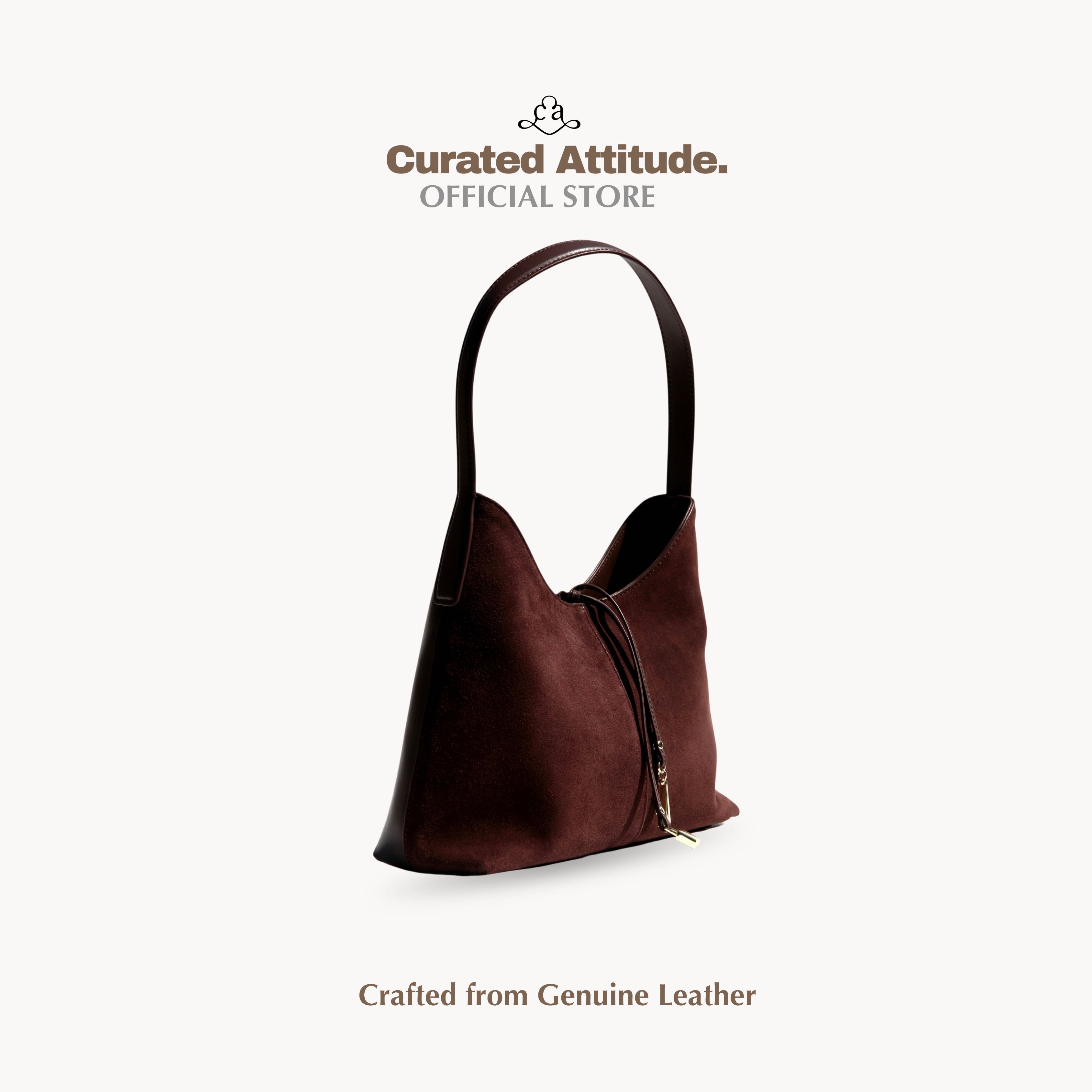 (Sold Out) Mona Collection - Chocolate - Genuine Suede Leather