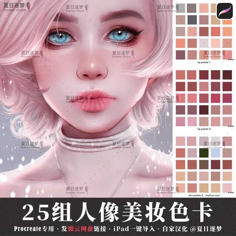 BSW016 Procrate พาเลทสี สีผิว 25 พาเลท