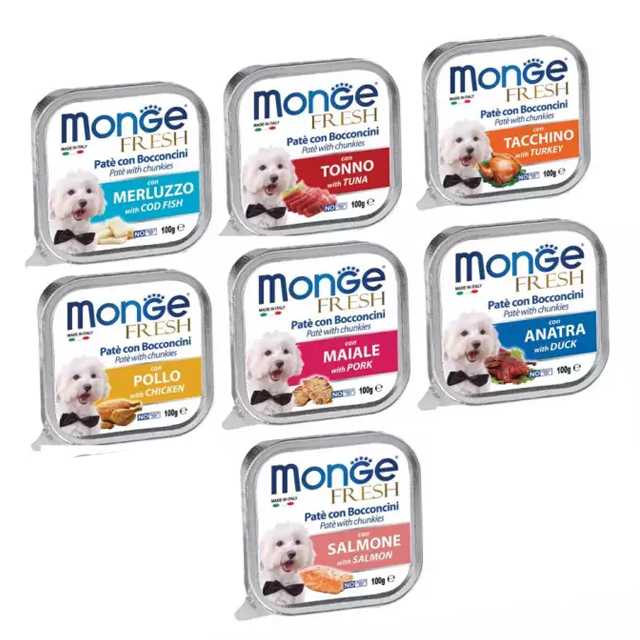 MONGE Fresh อาหารเปียกสำหรับสุนัข ขนาดบรรจุ 100 กรัม