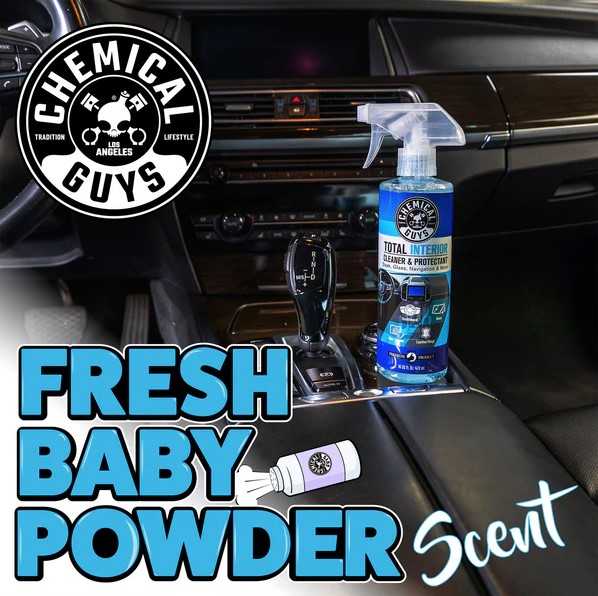 Total Interior Cleaner & Protectant (Fresh Baby Powder Scent)