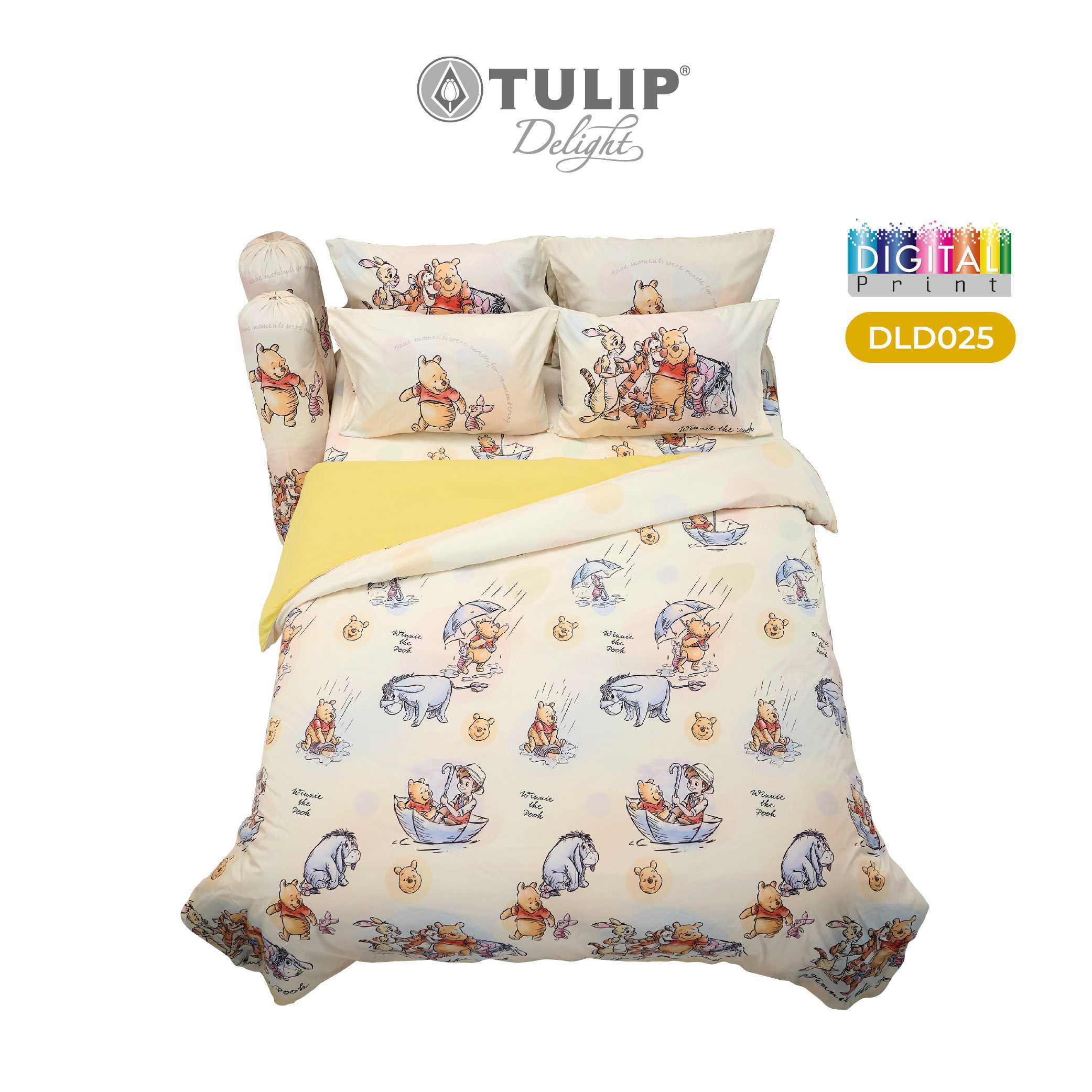 [NEW] ชุดเครื่องนอนทิวลิปดีไลท์ดิจิตอลปริ้นท์ DLD025 Pooh หมีพูห์