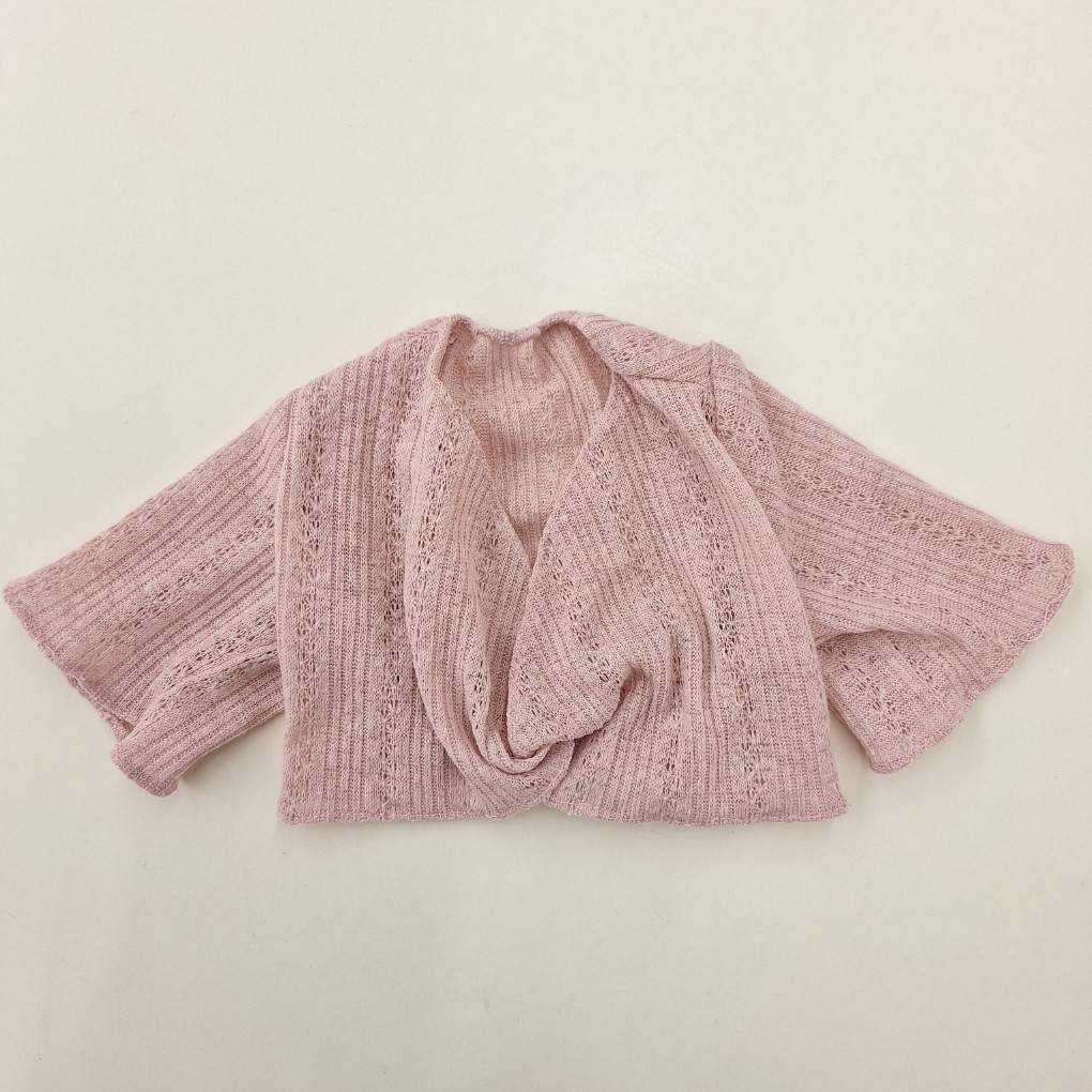 Avely (M) Pink Crop Cardi