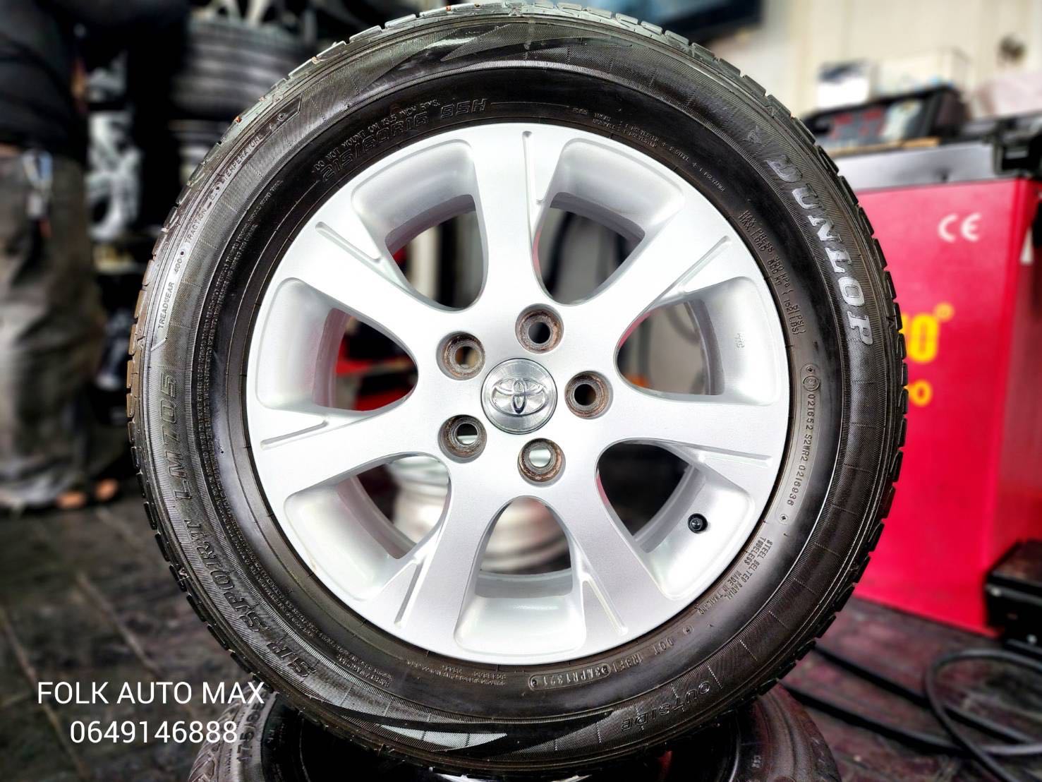 ล้อ Camry ขอบ 16 สภาพสวยไม่มีรอยพร้อมยาง Dunlop ปี 21 ดอกยางสวย   12091267 95941067
