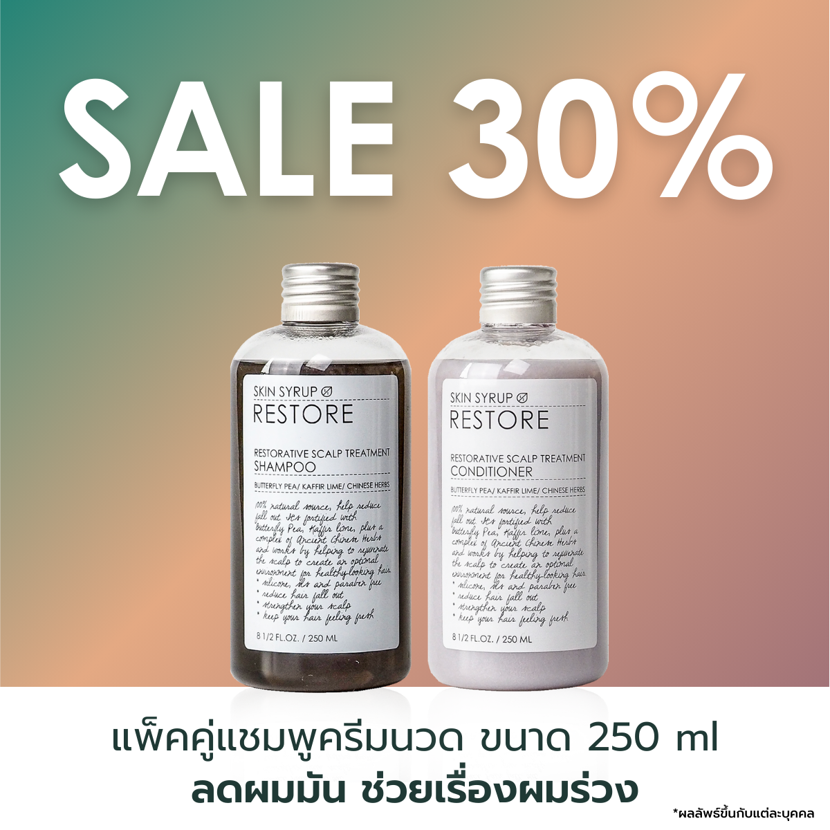 PACK RESTORE SHAMPOO & CONDITIONER 250ml