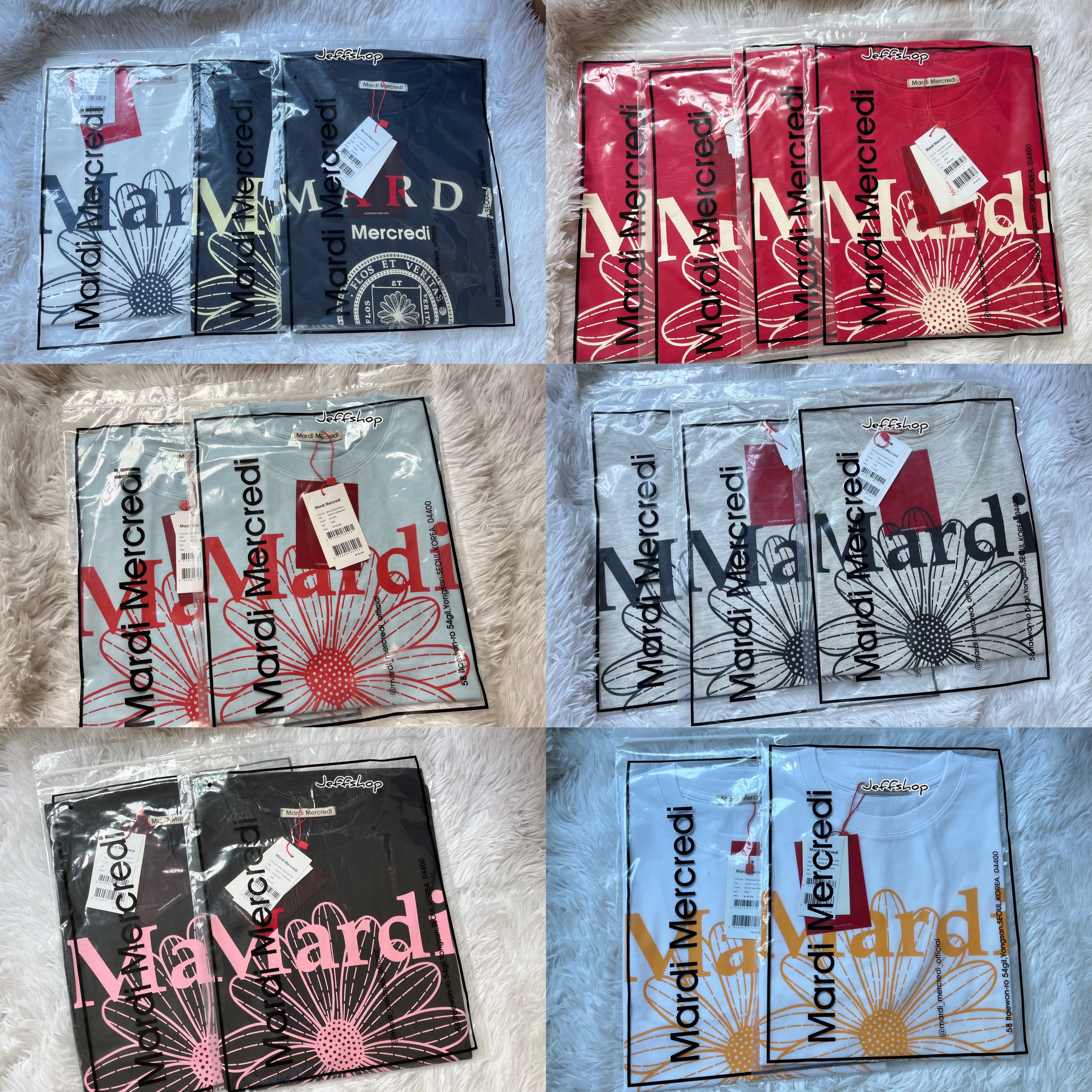 สินค้าพร้อมส่ง มีสีใหม่! ของแท้ เสื้อ MARDI MERCREDI FLOWER T SHIRT  / UNIV /DDANJI /MRCD LOGO