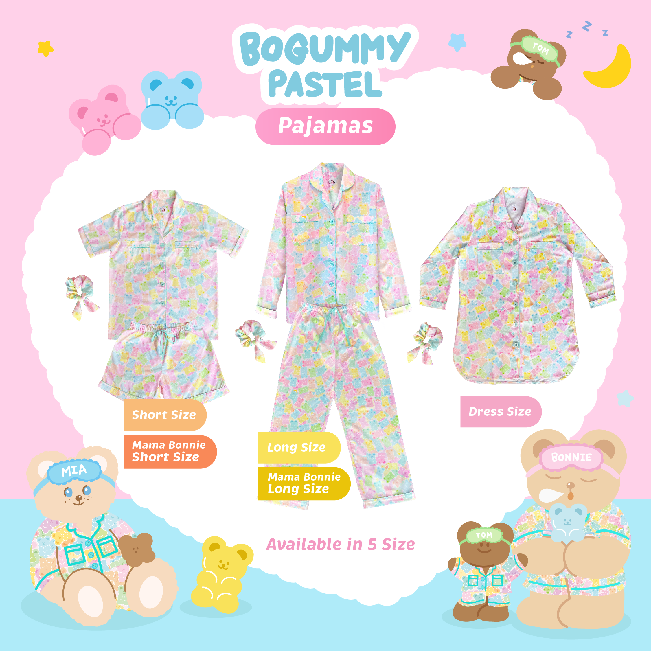 [สำหรับผู้ใหญ่] Bogummy Pastel Pajamas l Hej Bonnie Official