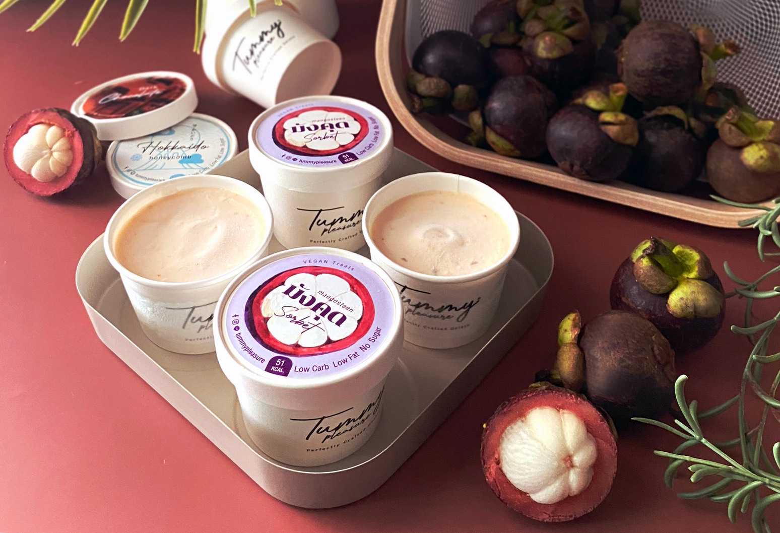 Mangosteen Sorbet : ซอร์เบต์มังคุดสด