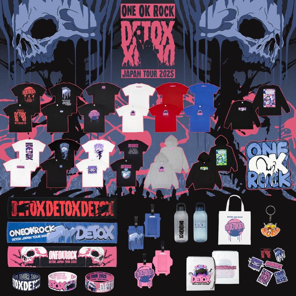 🆕『PRE-ORDER』(ทางร้านหิ้วเองรอบ Oita) ONE OK ROCK DETOX JAPAN TOUR  2025 Official Merchandise
