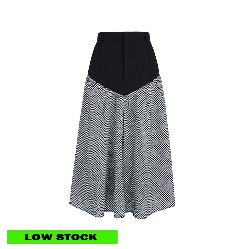 (DROP 2) NOELLE CHECKED SKIRT