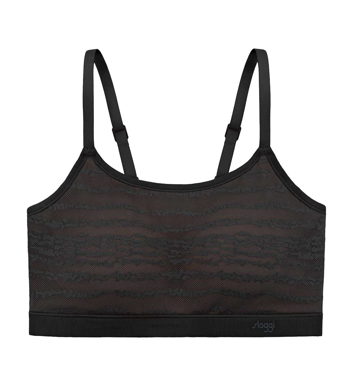 NEW sloggi 10225634 sloggi Free Evolve P AX R	0004 เสื้อชั้นในไม่มีโครง สีดำ