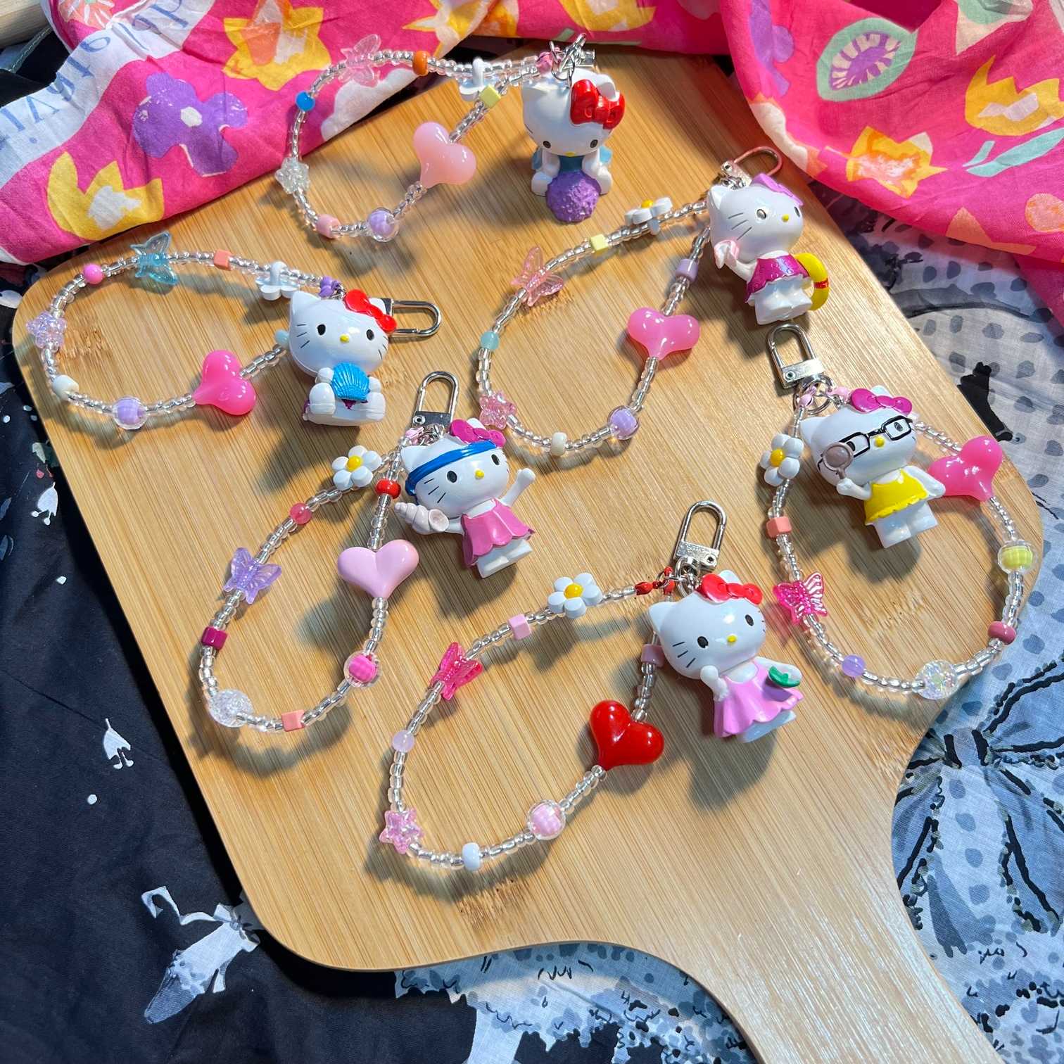 Key chain  - KITTY🌷พวงกุญแจ สามารถห้อยกระเป๋า กุญแจ airpod ห้อยได้ทุกอย่าง