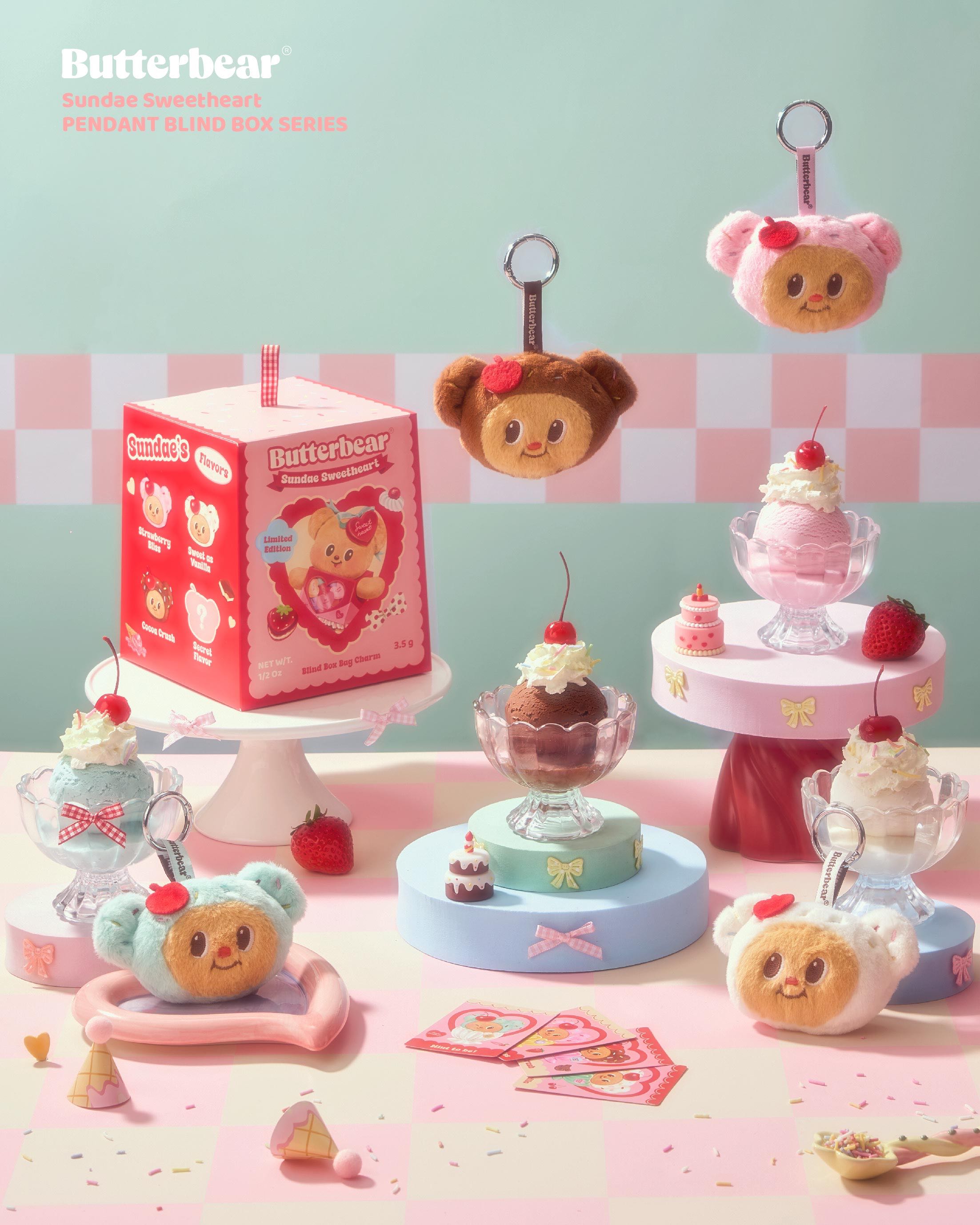 พวงกุญแจซันเดย์ Sundae Pendant Blind Box