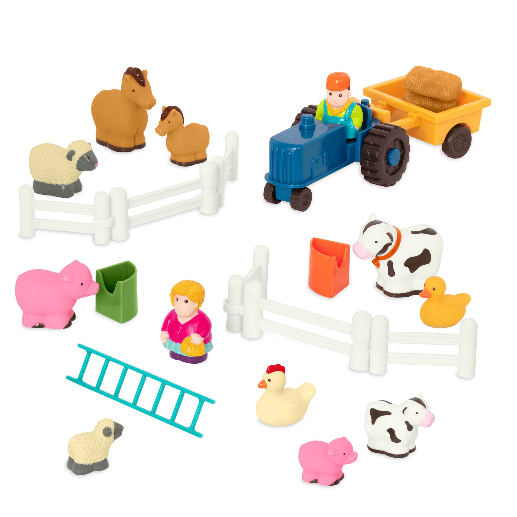 Little Farmer's Playset ตุ๊กตาฟาร์มสัตว์ และอุปกรณ์