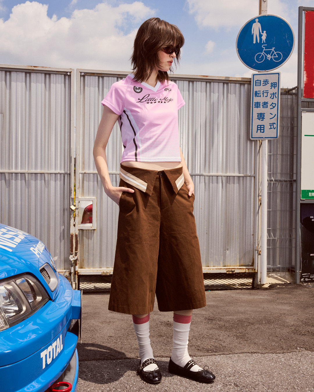 (Look3) Pink Drift Team Baby Tee