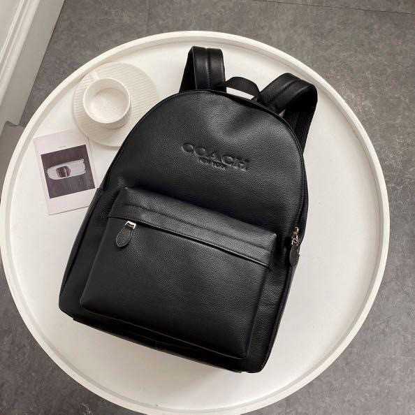 กระเป๋าเป้หนังแท้ สีดำล้วนCHARLES BACKPACK IN SPORT CALF LEATHER (COACH F54786)