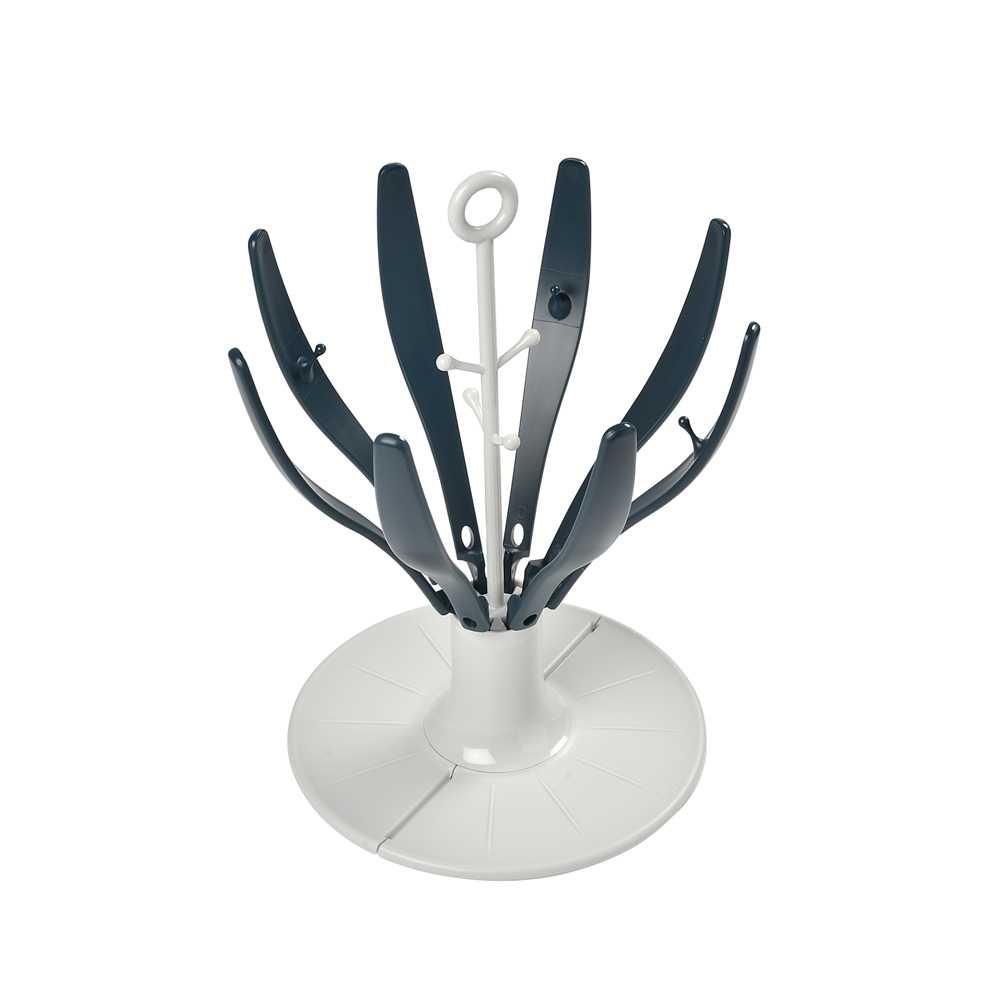 BEABA ที่ตากขวดนม Flower foldable drying rack - DARK BLUE