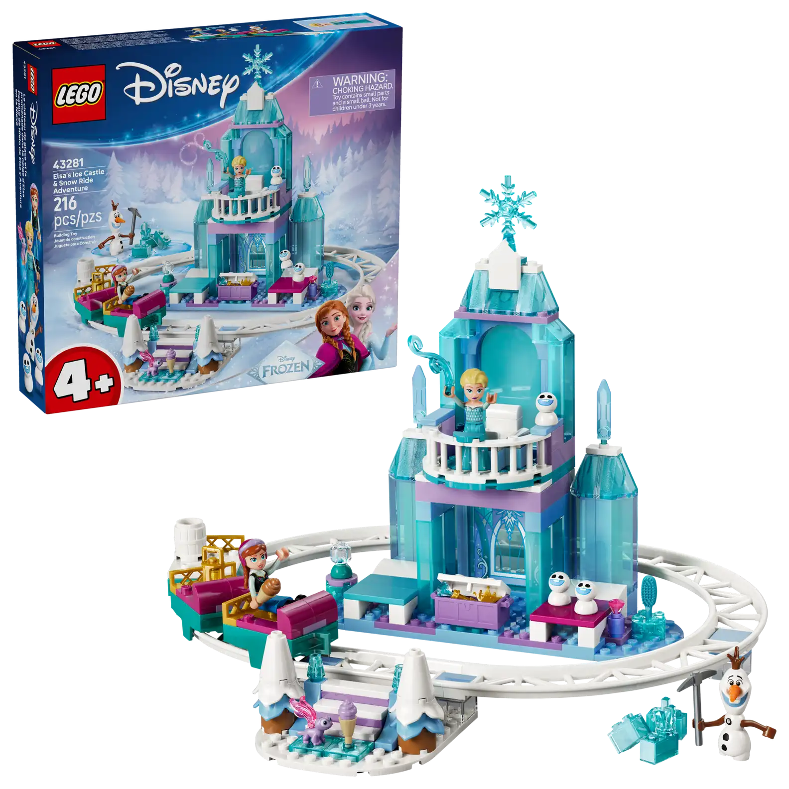 LEGO 43281-ELSA S ICECASTLE & SNOW RIDE ADVEN(สินค้าซื้อแล้วไม่รับเปลี่ยนคืน)