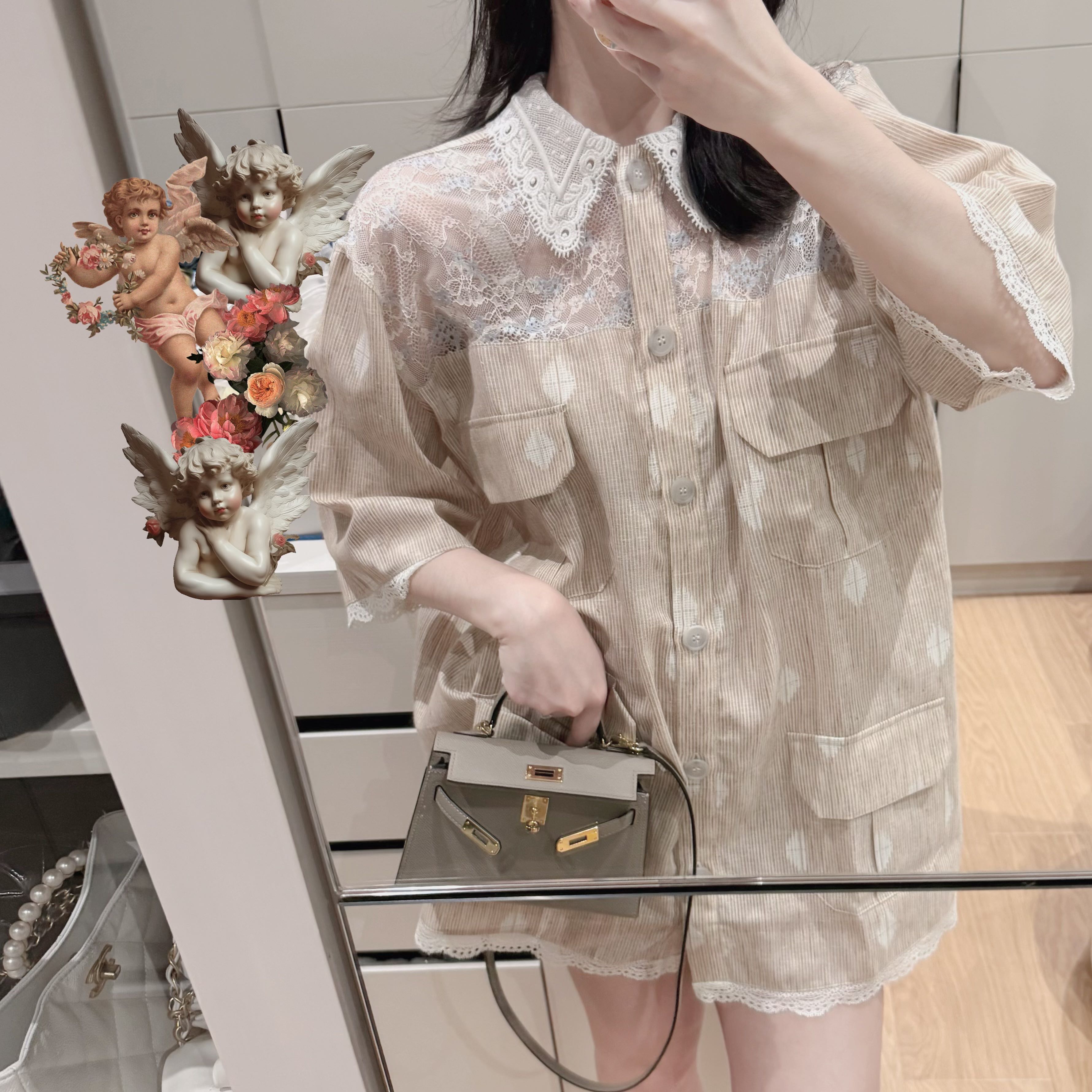 Safari mini shirt dress 