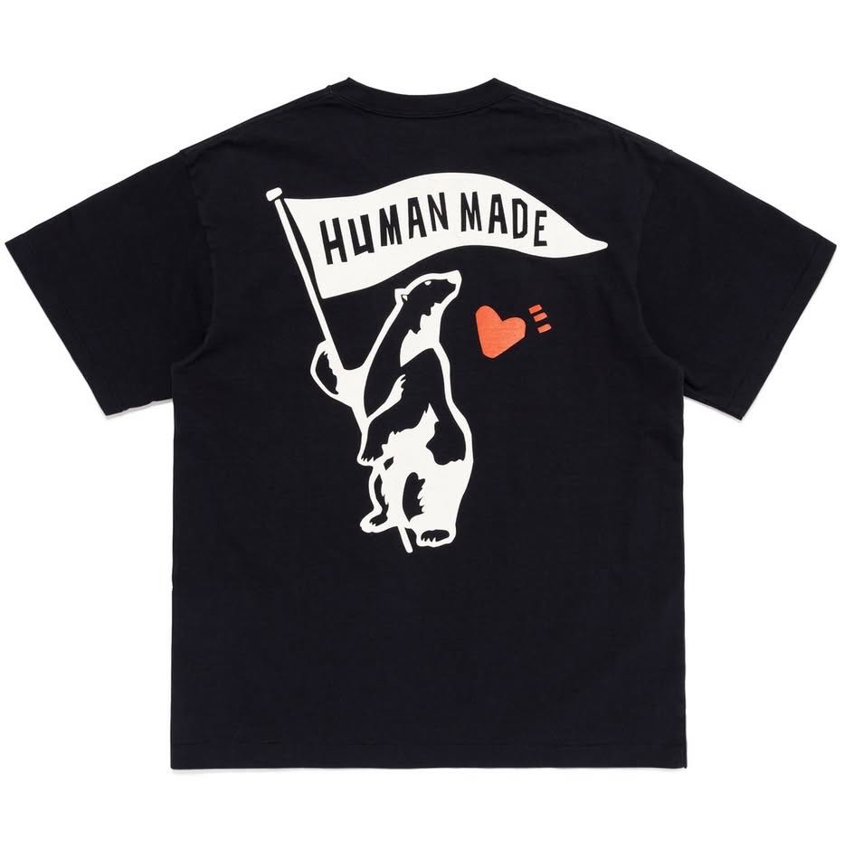 Human Made Japan Bear Flag T-Shirt - Navy Size S