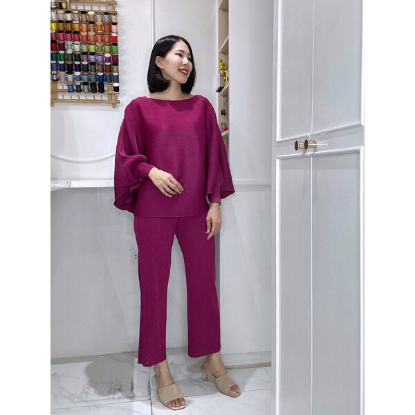 เพิ่มสีใหม่!! กก36นิ้ว 2MUAY รุ่น GJO2357 / GJO2368 เซ็ตพลีทคุณภาพ BAT SLEEVE PLEATED SET 7 สี FR...