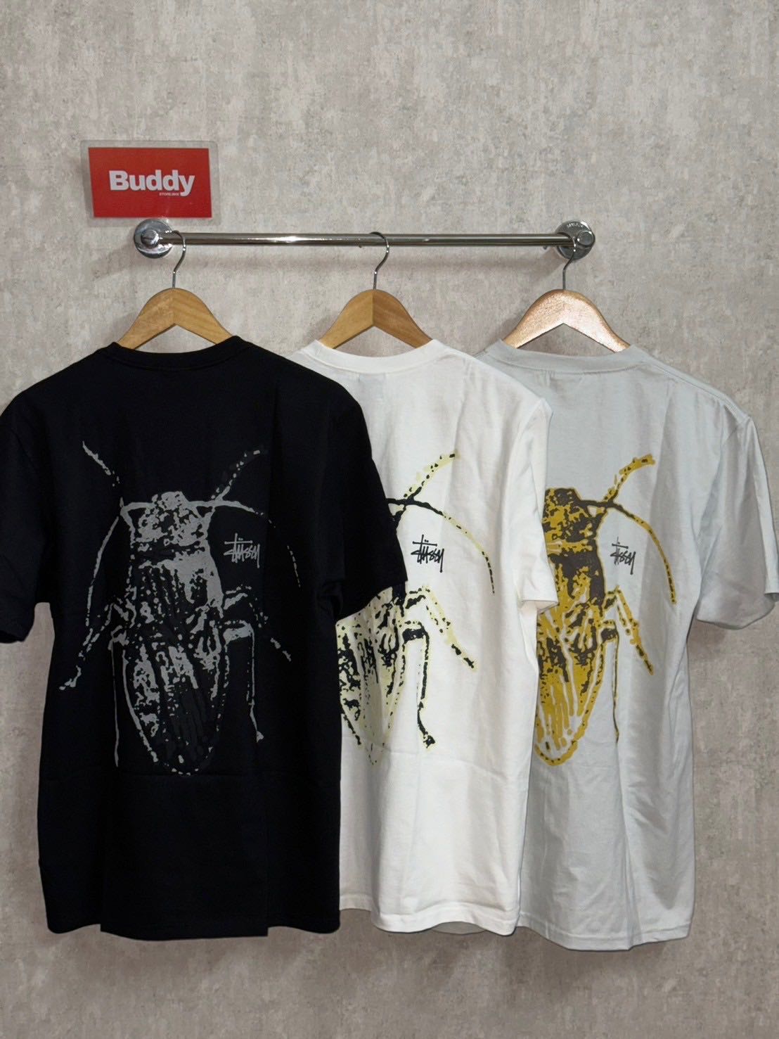 Stussy Roach Tee (Black/White/Fog)