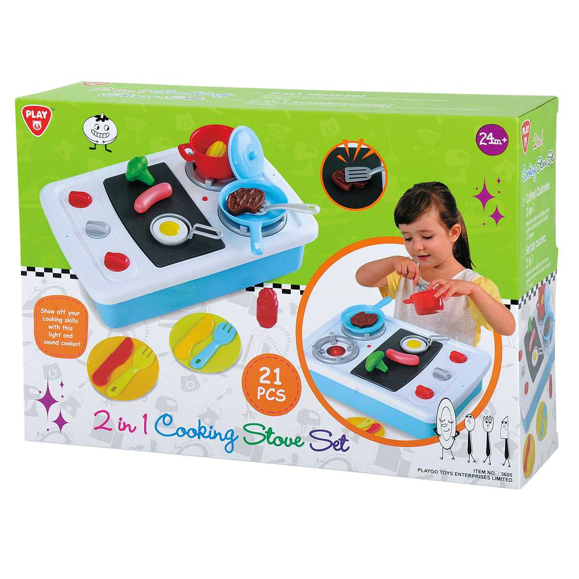 Playgo ของเล่นเสริมพัฒนาการ ครัวไฟฟ้า 2 อิน 1 (PG-3604)