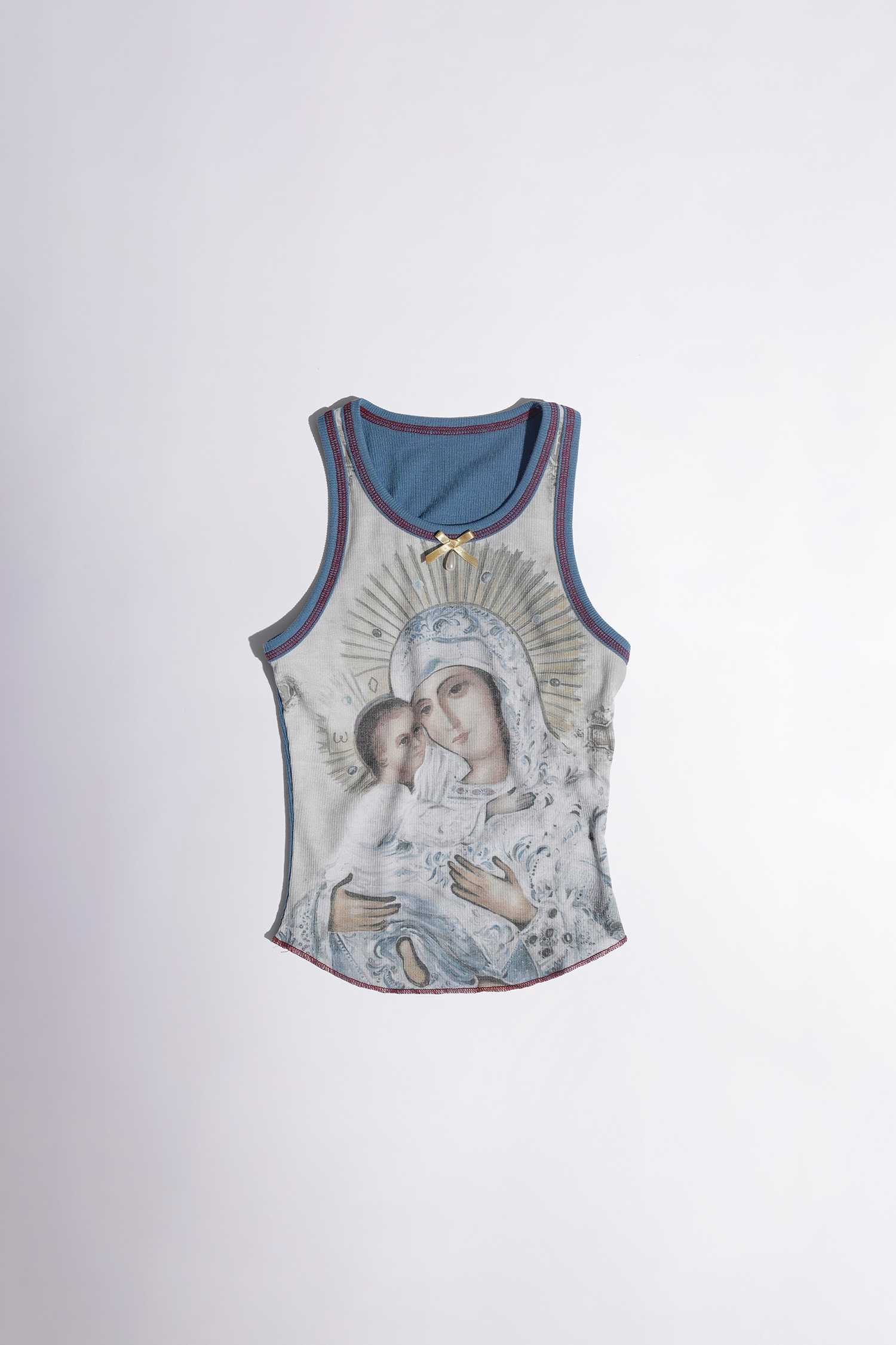 (pre,รวมส่ง)Maria Tear Drop Tank Top /sculptor