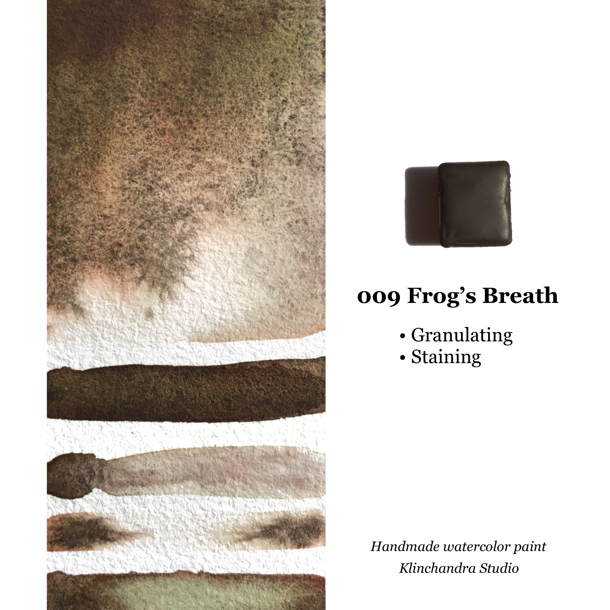 HANDMADE WATERCOLOR PAINT | 009 Frog's Breath | สีน้ำแบบก้อน