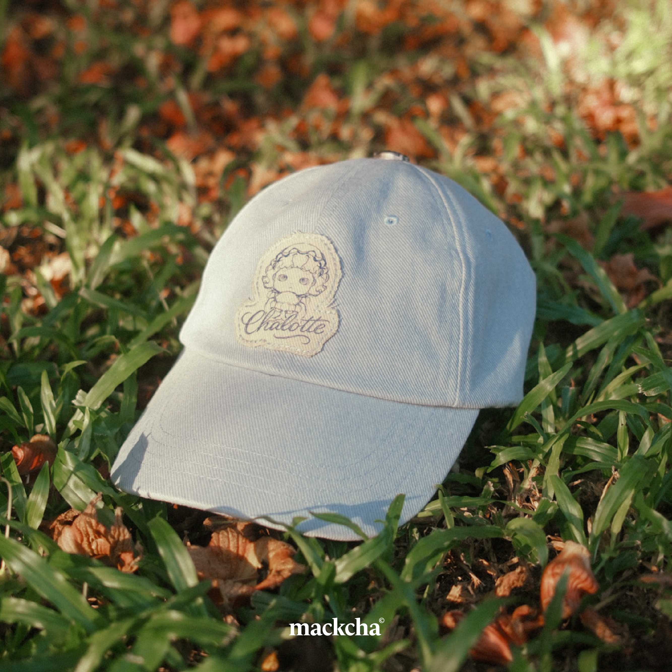 Chalotte Washed Blue Cap