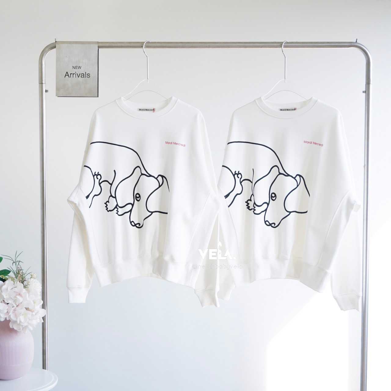 Mardi Ddanji CH.01 Sweatshsirt (White Black)