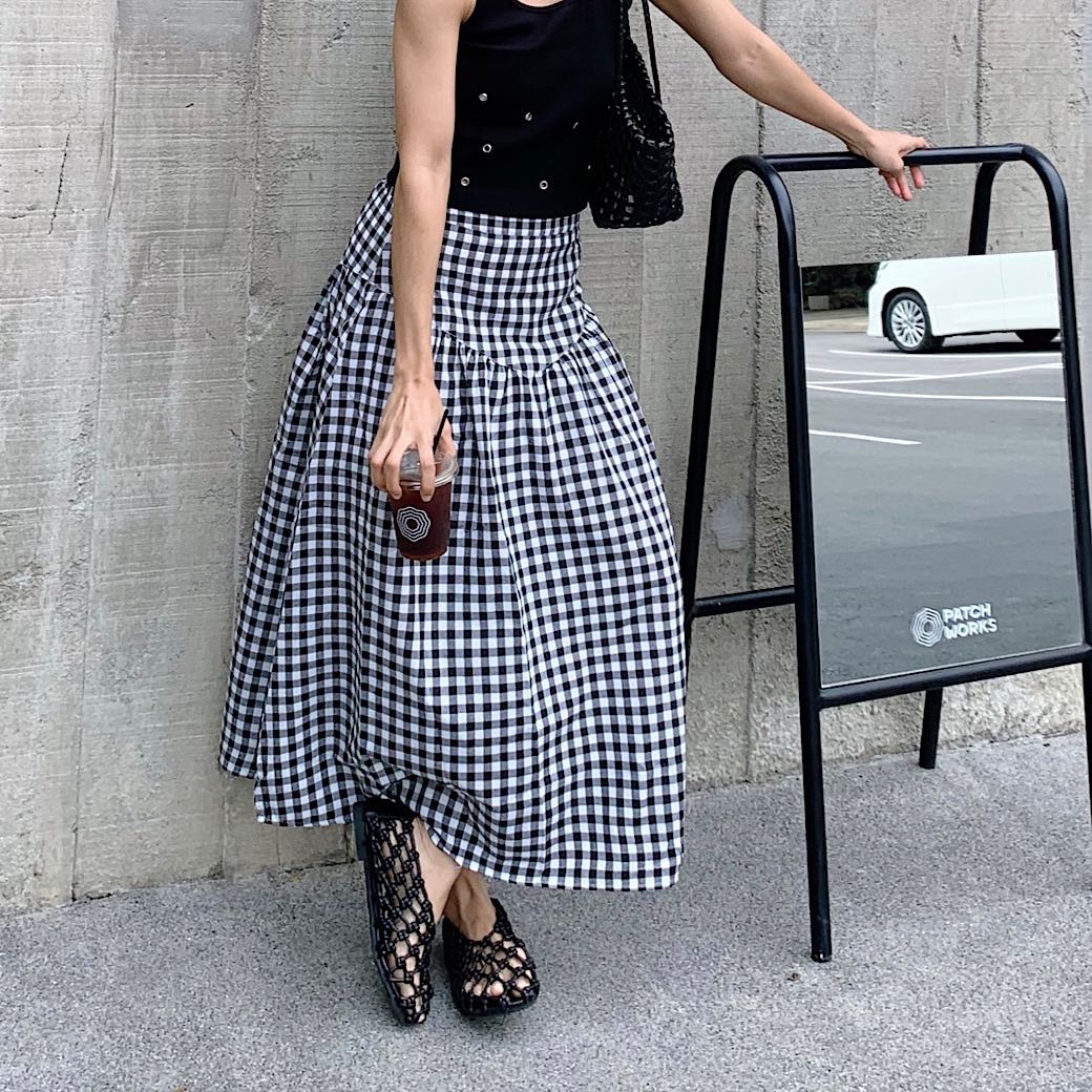 Checkered skirt