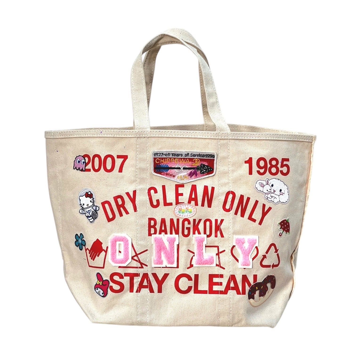 MEDIUM TOTE PATCH ( WHITE )