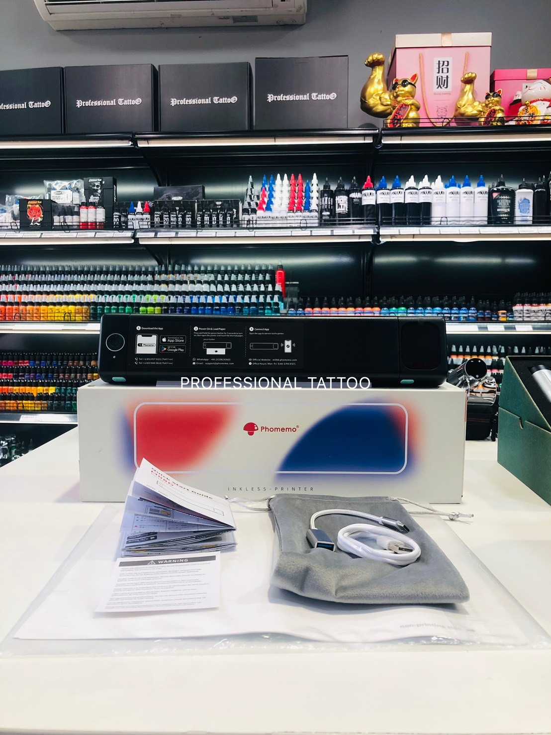 เครื่องลอกลาย PHOMEMO M08D เชื่อมต่อบลูทูธ