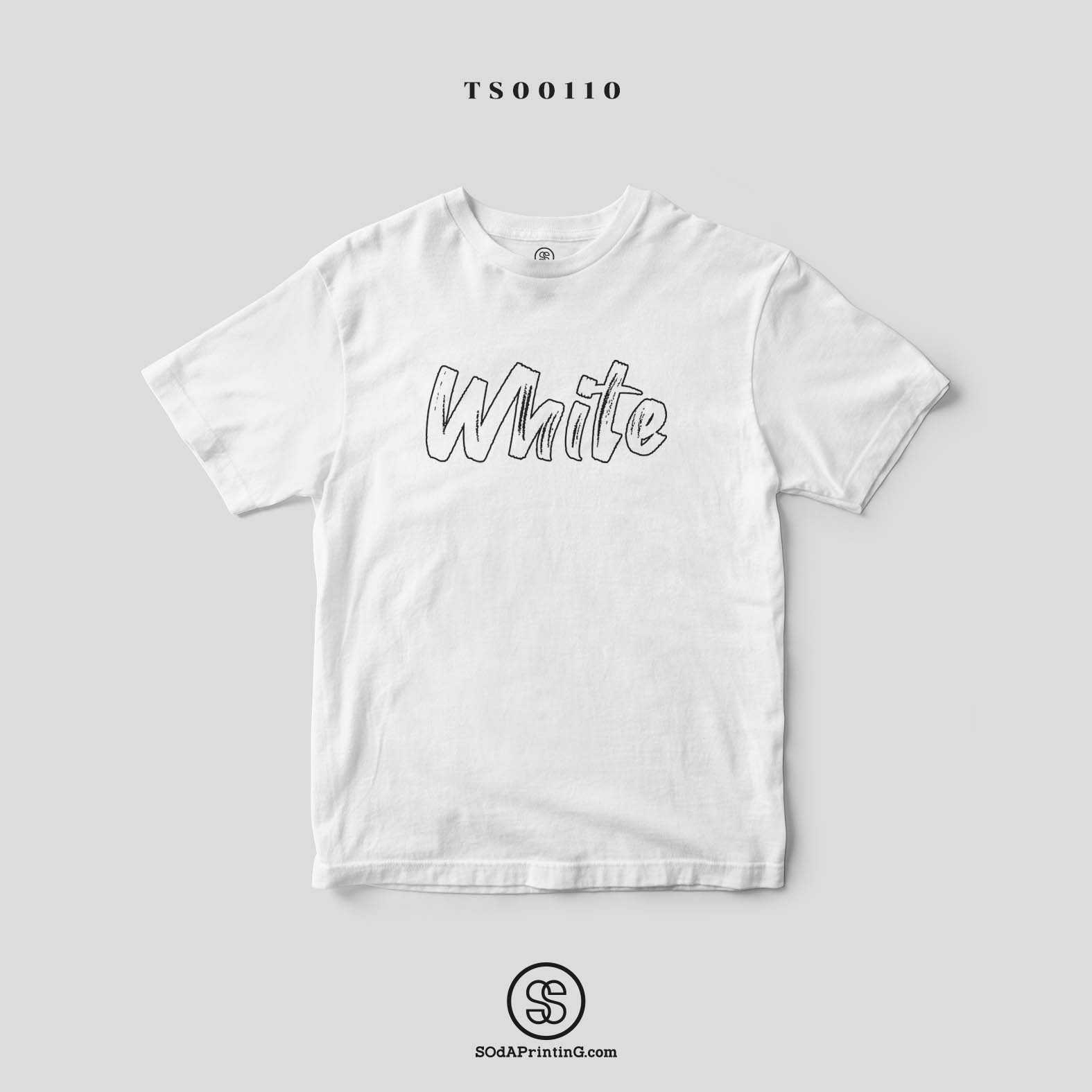 เสื้อ White #SOdAtee #เสื้อSOdAColor TSA00110