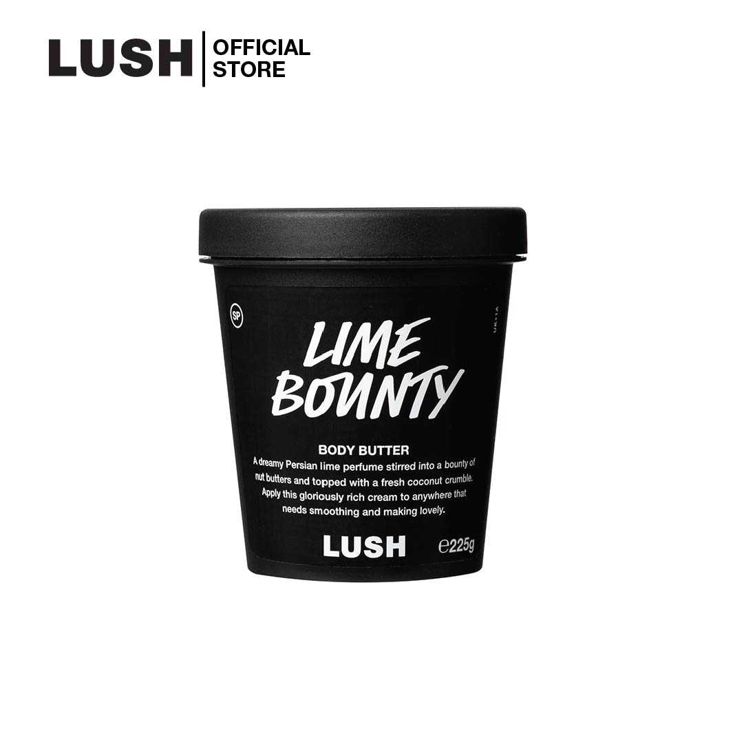 LUSH LIME BOUNTY BODY BUTTER โลชั่นบำรุงผิวกาย บอดี้ บัตเตอร์ ส่วนผสม น้ำมันมะพร้าว  เชียร์บัตเตอร์