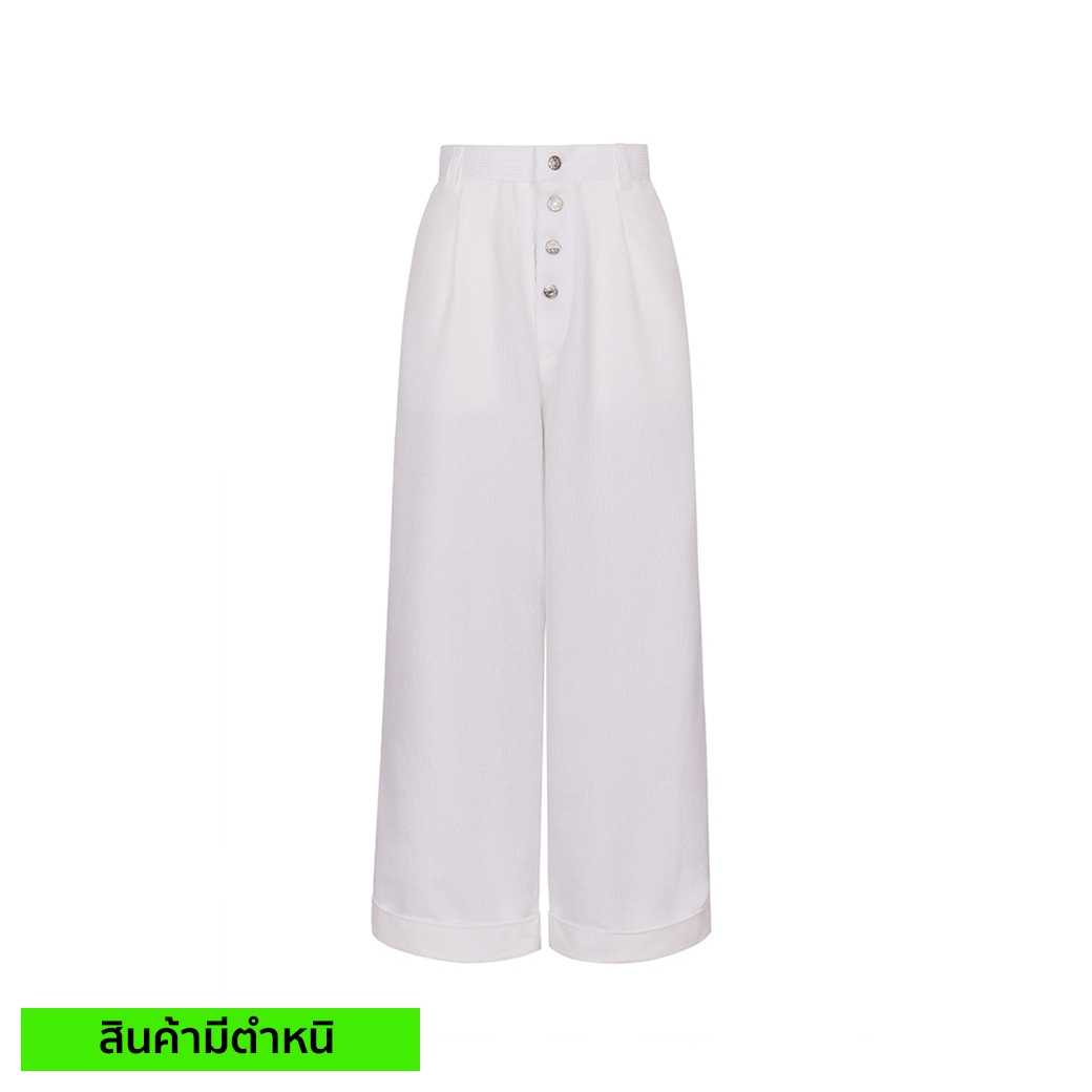 (สินค้ามีตำหนิ) AUBREY CORDUROY PANTS - WHITE
