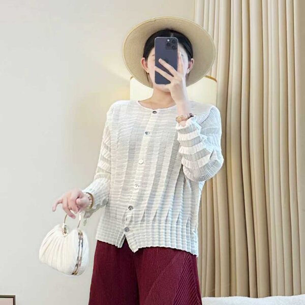 2MUAY รุ่น CX0982 เสื้ออัดพลีท PLEATED TOP 6 สี FREE SIZE