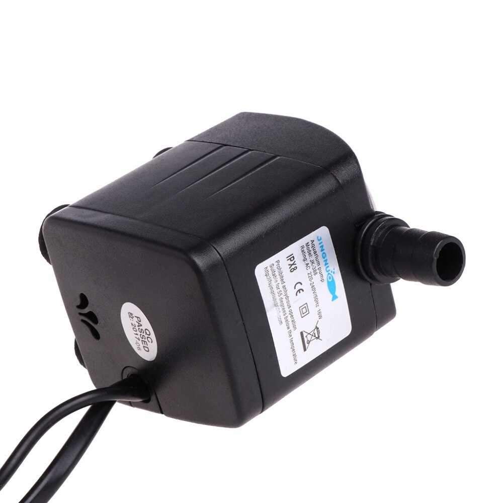 ปั๊มน้ำใหญ่ Water Pump 16W  JK338 ปั๊มจุ่มน้ำ สำหรับน้ำพุ น้ำล้น น้ำตกจำลอง ตู้ปลา