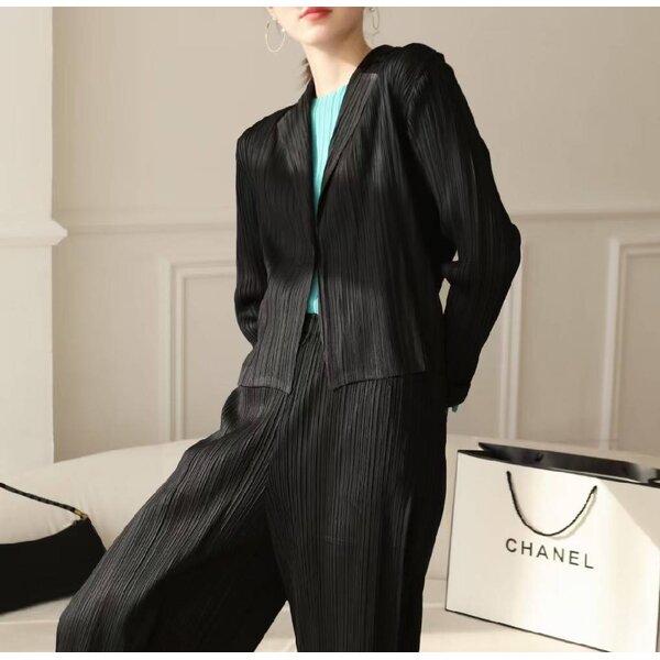 2MUAY รุ่น GJO7045 เสื้อคลุมผู้หญิง เสื้อคลุมพลีทคุณภาพ 10สี FREE SIZE COLLAR PLEAT CARDIGAN