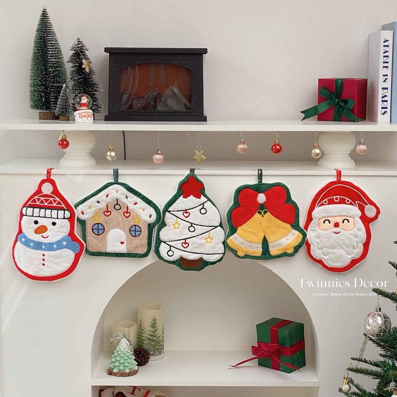 ผ้าเช็ดมือ 𝐂𝐡𝐫𝐢𝐬𝐭𝐦𝐚𝐬 🎄🎅🏻🛎️🦌🧤⛄️ Twinnies Decor