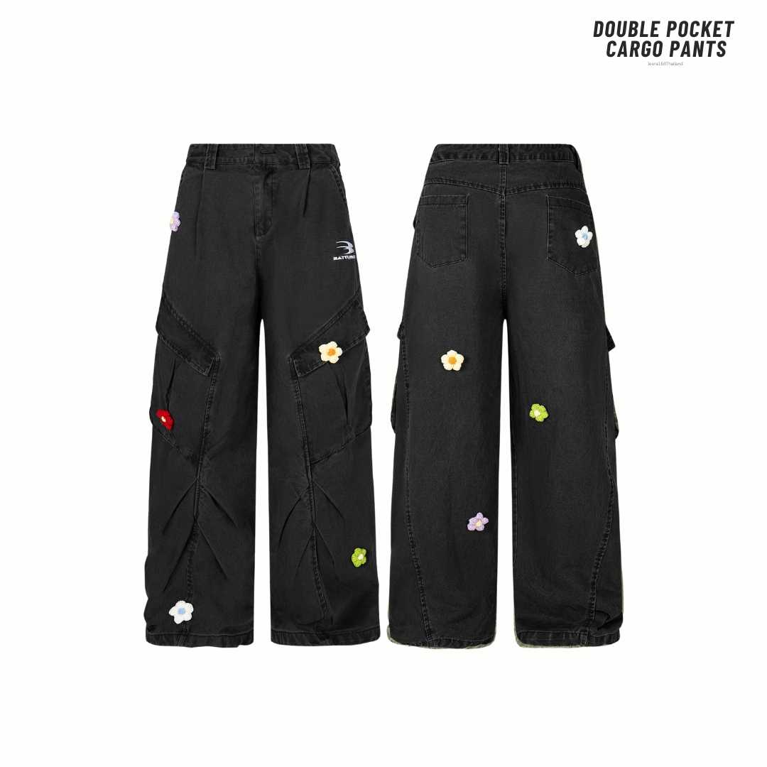 (พร้อมส่ง) Jeera168 | Double pocket cargo Pants