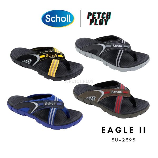 Scholl รุ่น Eagle II 3U-2393 รองเท้าสกอลล์ แบบสวมมีหูหนีบ ใส่ได้ทั้งชายและหญิง
