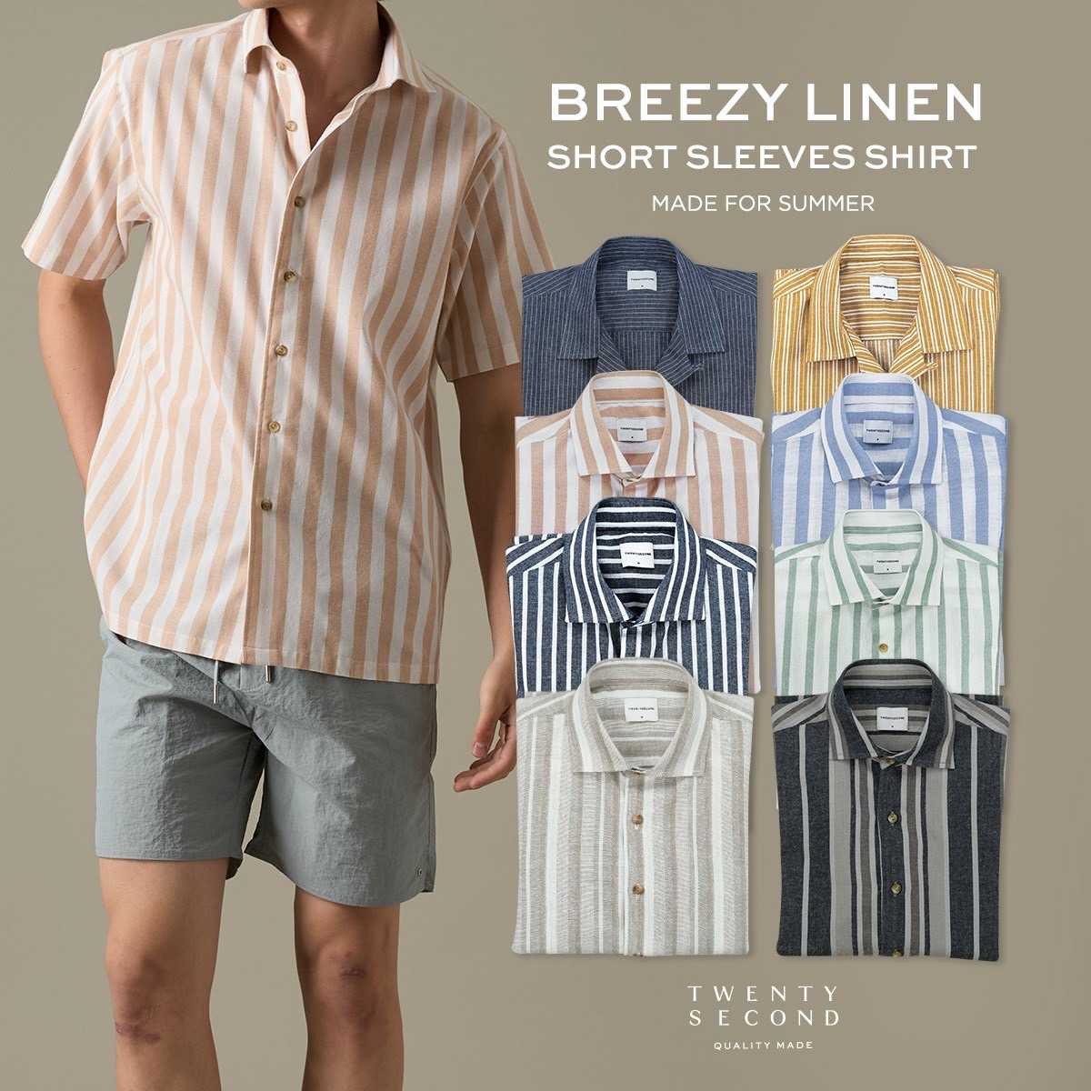 LINEN SHORT SLEEVES SHIRT
