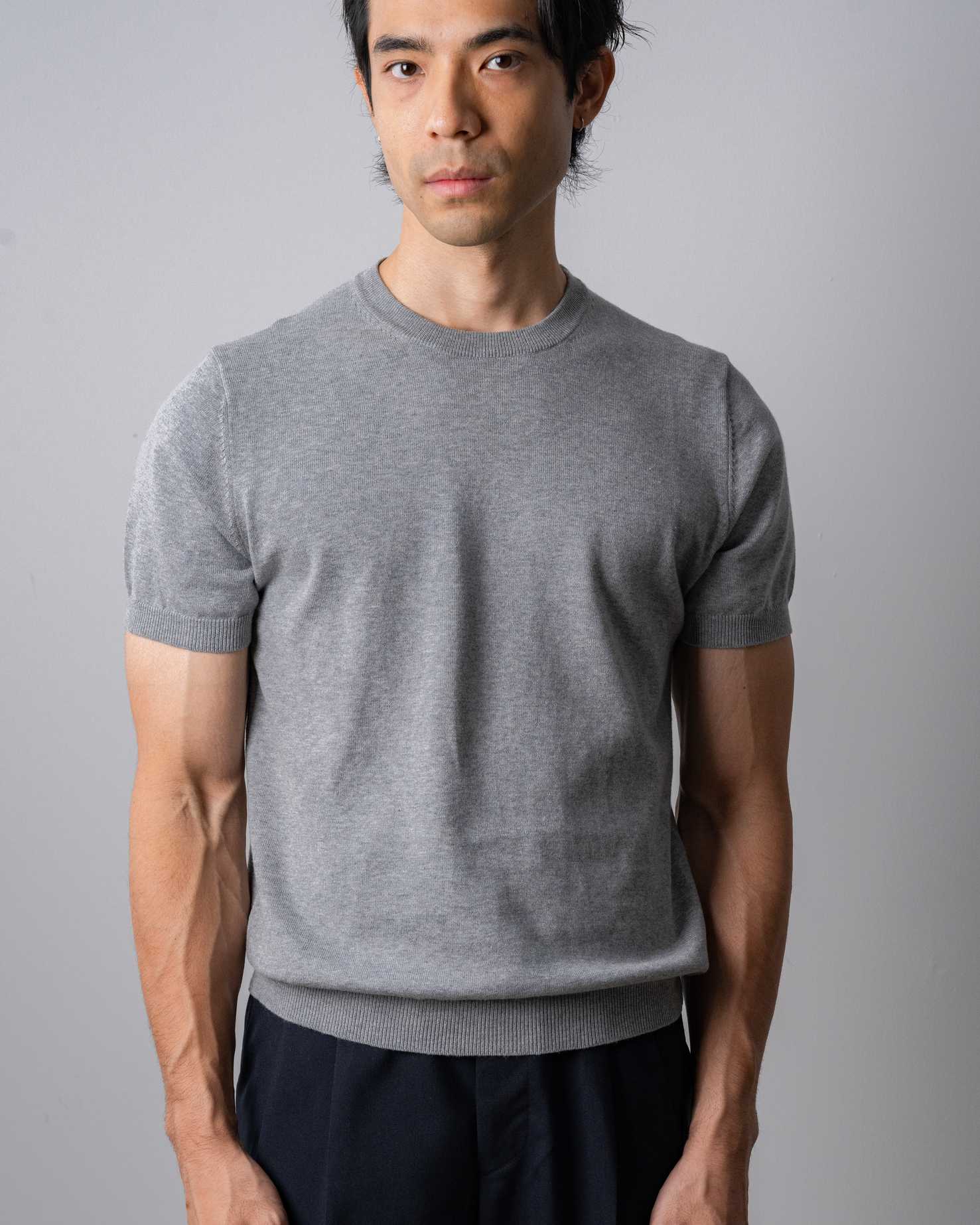 MadetoMature Knitted Crew Neck Tee - Grey
