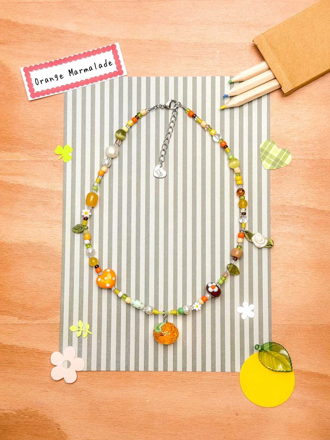 Orange Marmalade Necklace สร้อยคอรูปแยมผลส้ม : Flavor Tale Collection