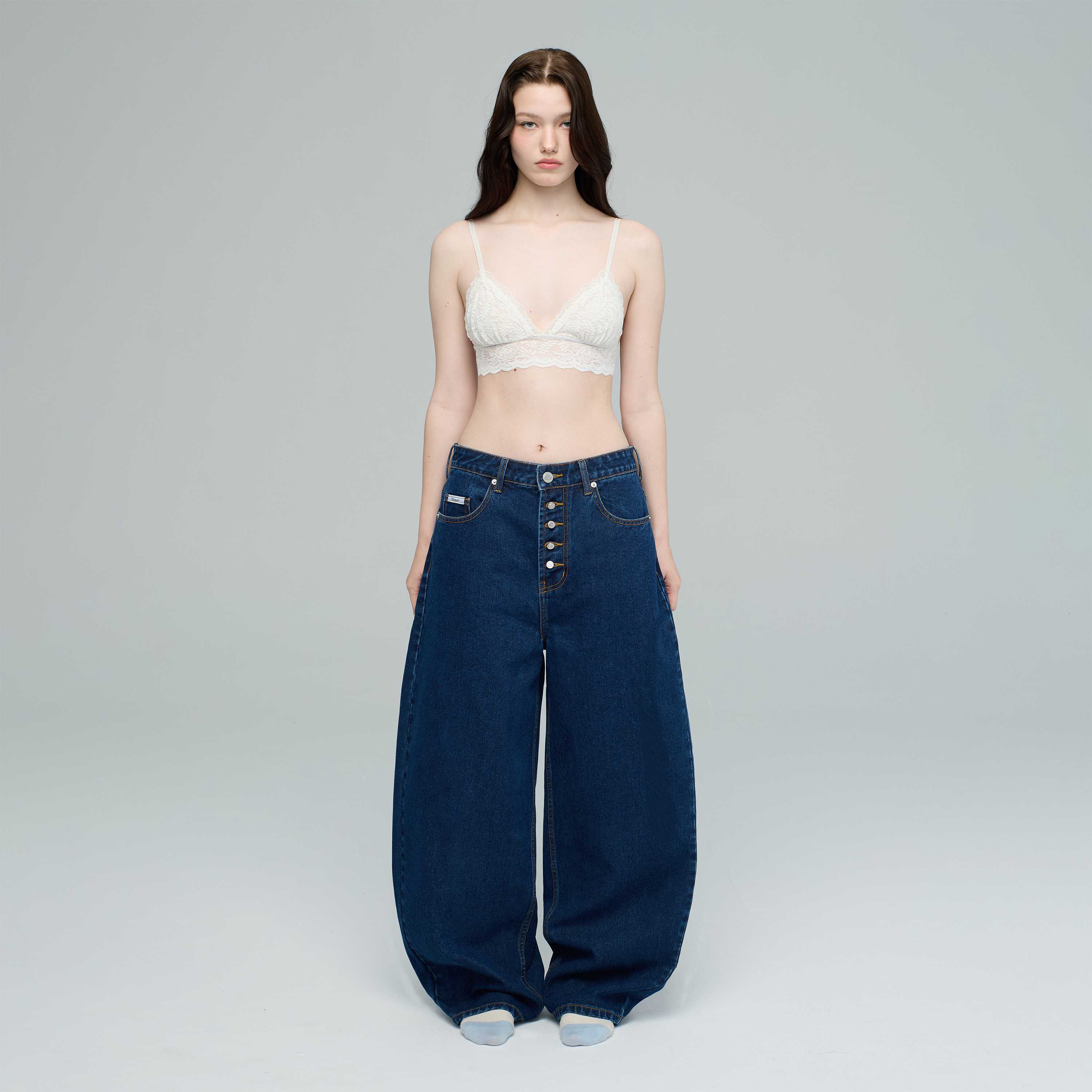 BARREL DENIM (DARK BLUE)