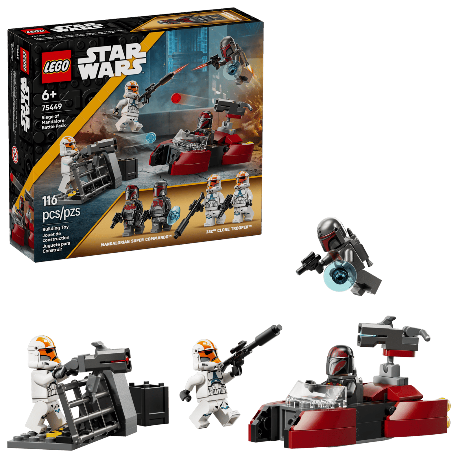 LEGO 75449-SIEGE OF MANDALORE BATTLE PACK (สินค้าซื้อแล้วไม่รับเปลี่ยนคืน)