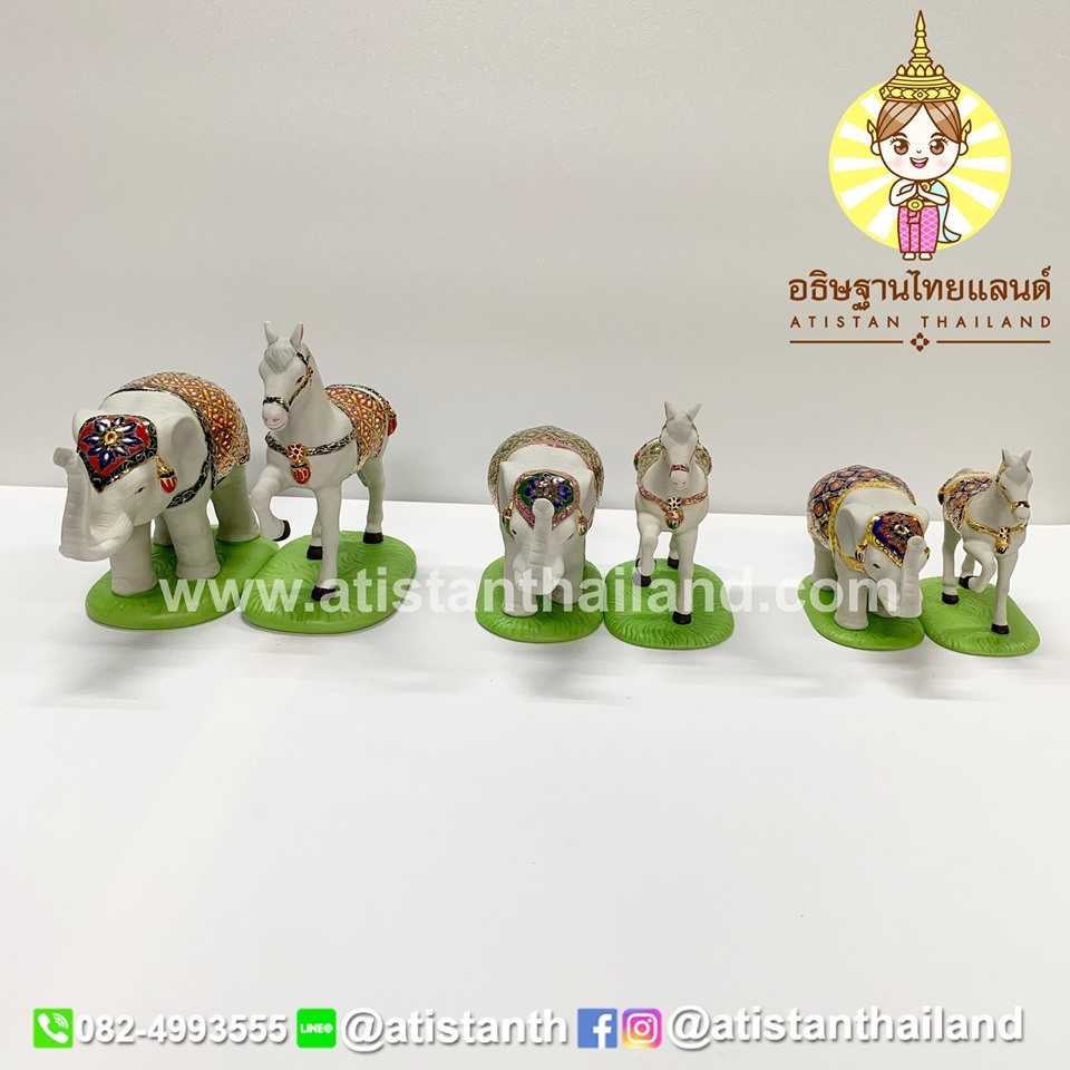 บริวารช้างม้าเบญจรงค์
