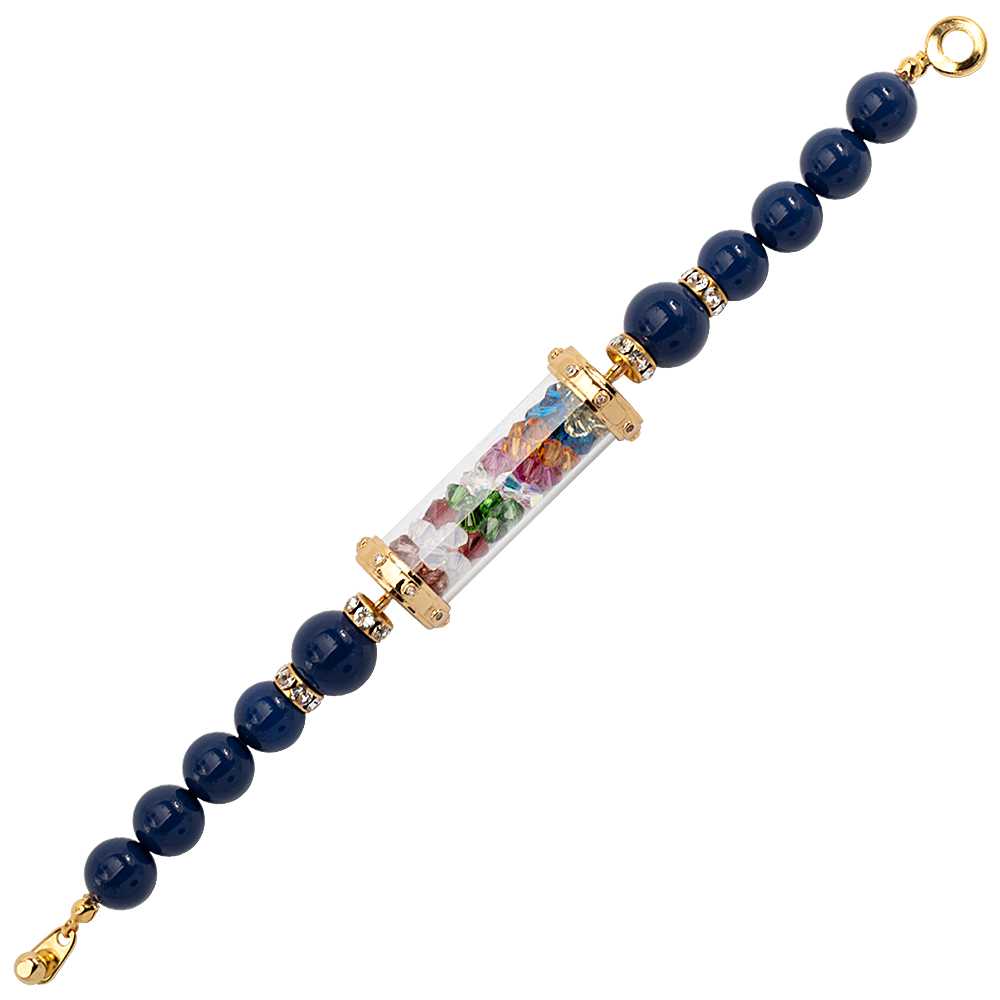 Nine Gems Dark Lapis Pearl Bracelet