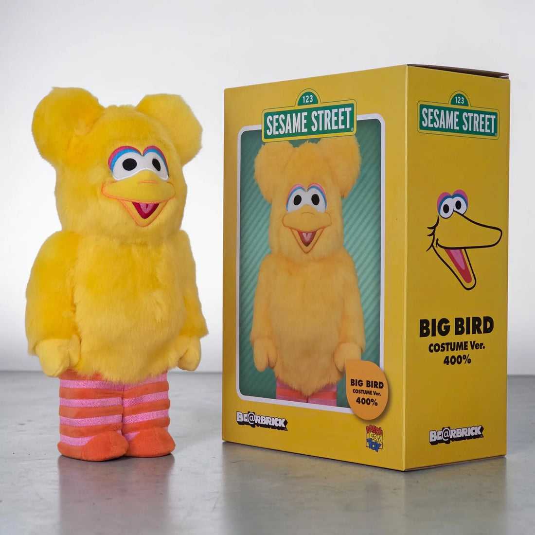 Be@rbrick Sesame Street Big Bird costume 400% , 1000%